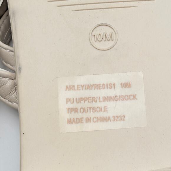 Steve Madden Arley Flip Flop Sandals Women's Beige/Gold Size US10M EU41 - Picture 8 of 10